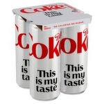 Diet Coke Cans 4 Pack 330ml